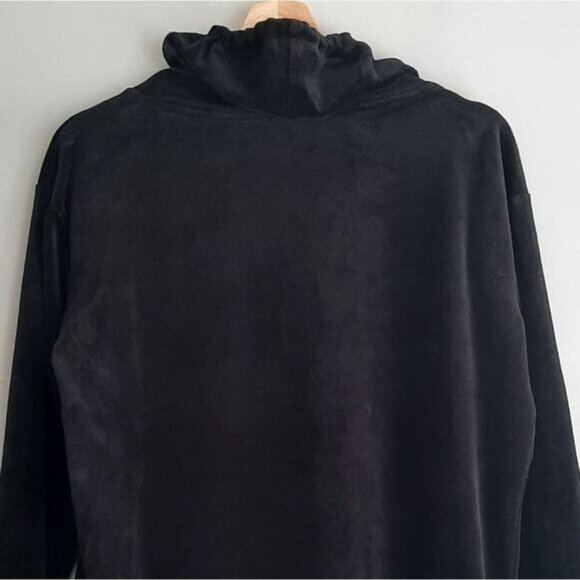 TWO by Vince Camuto Soft Velvet Pullover High Neck Sweatshirt Black Sz S - Picture 8 of 11